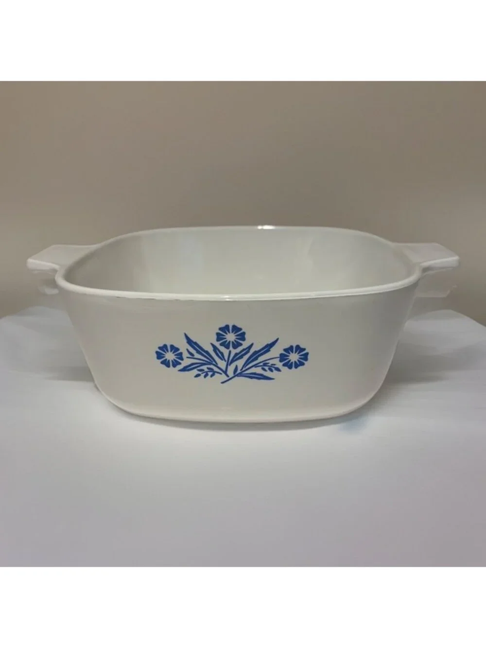 Vintage Corning Ware Blue Cornflower Casserole 1 1/2 QT Baking Dish W/ Lid 60s